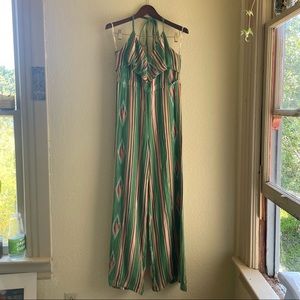 Judith march romper, green and Flowy